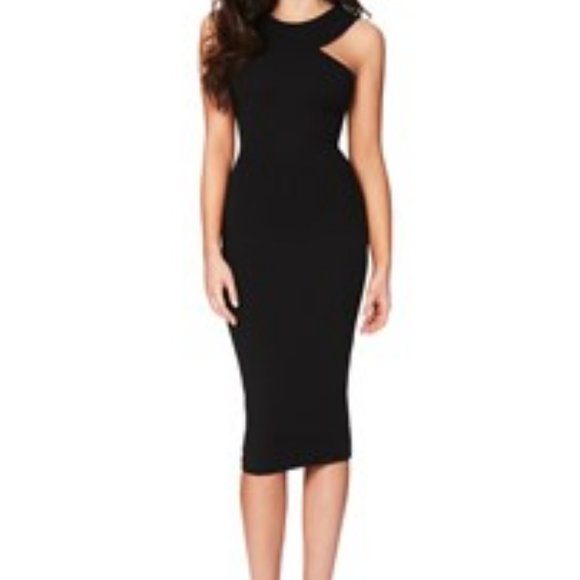 CLEO Midi Black Cocktail Dress/ Evening/ Party/ - Picture 4 of 4